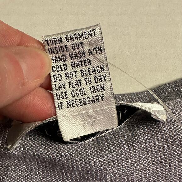 NWT Y2K VTG Pursuits Ltd. XL Silver Beaded Silk Cami Metallic Party Glam Holiday - Picture 5 of 6